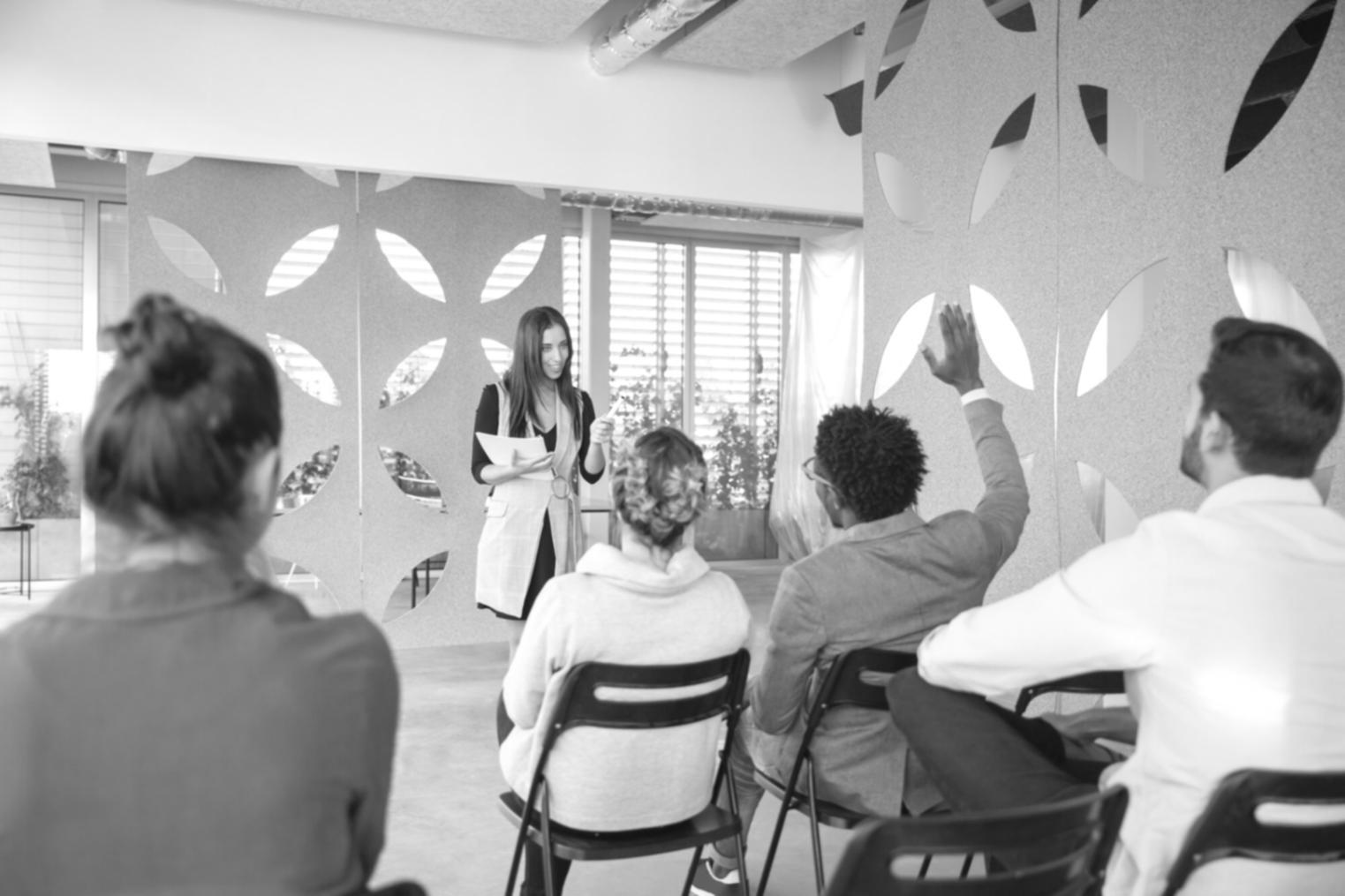 Manager durante una sessione di coaching personalizzato